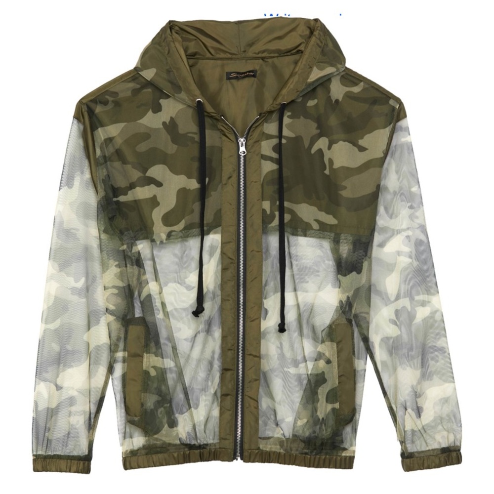 NWT Camo Print Mesh Hoodie - Picture 2 of 15